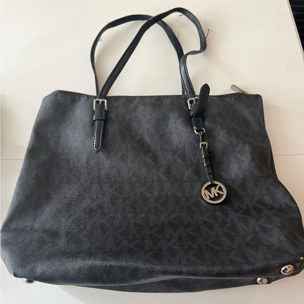 Michael Kors Black Logo Tote Bag